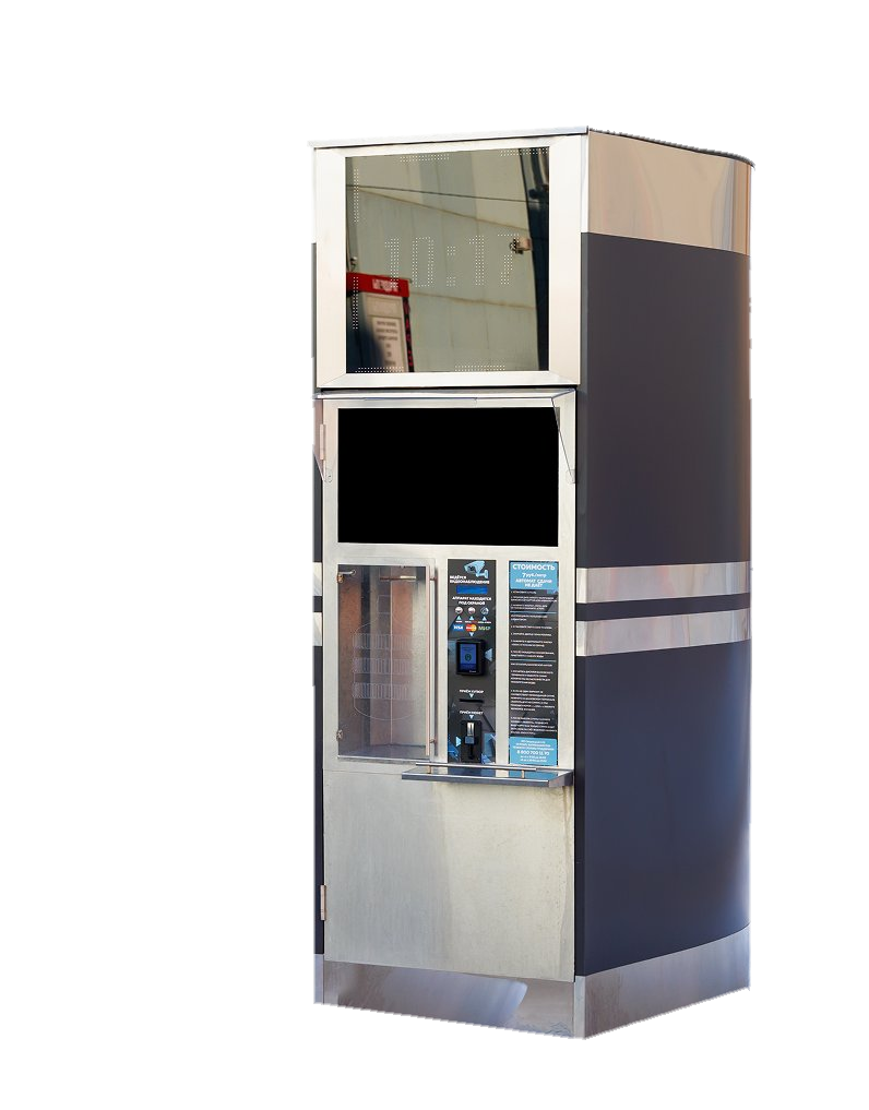 Аква-автомат с рекламным экраном